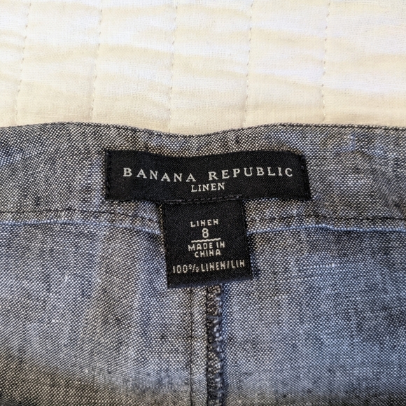 Blue Linen Skirt - Picture 4 of 4